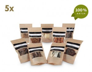 PETS DELI Trockenfleisch 5x 100g, verschiedene Sorten